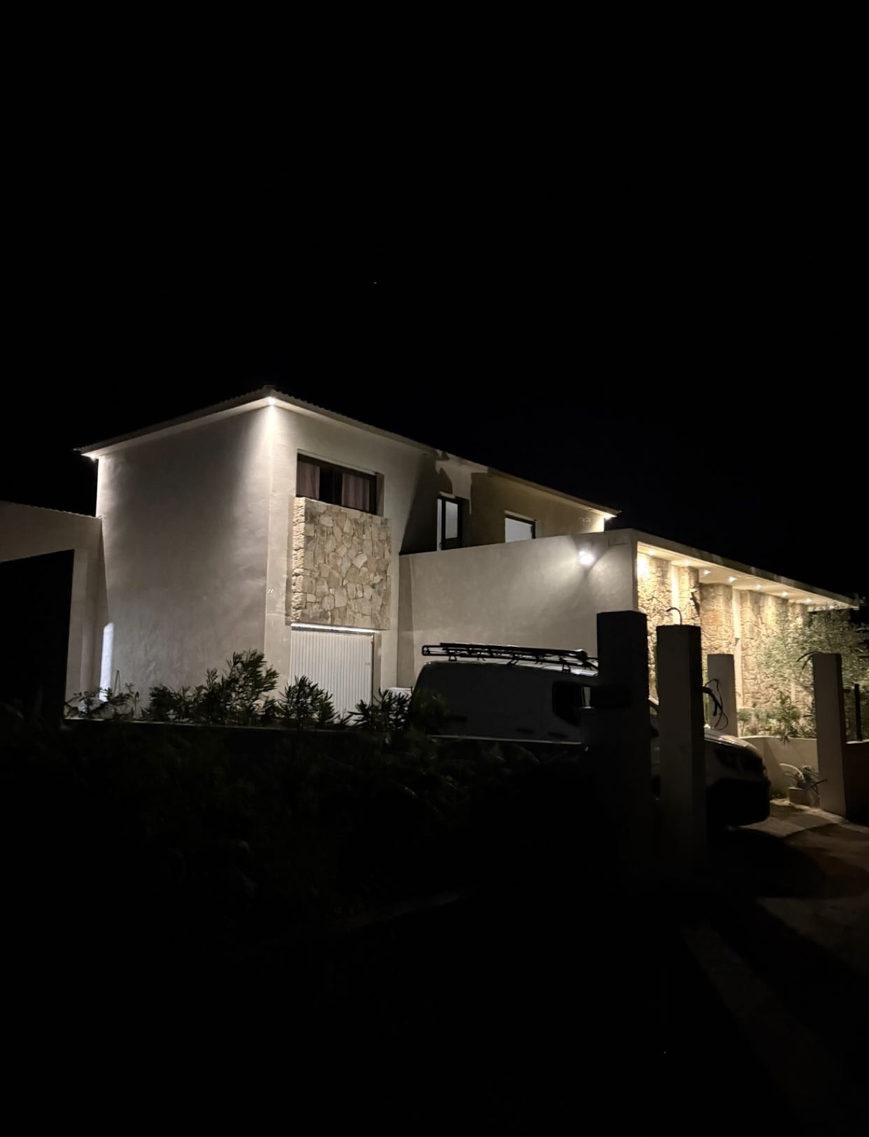 Éclairage extérieur réalisé par AE ELEC